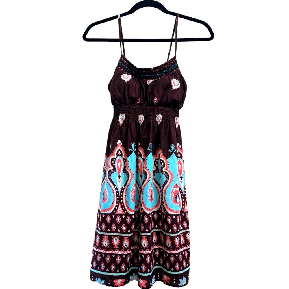 No Boundaries Boho Brown Cami Dress Size Small